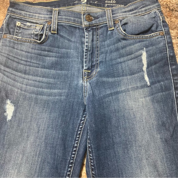 7 For All Mankind Ankle Gwenevere Jeans - Picture 3 of 7